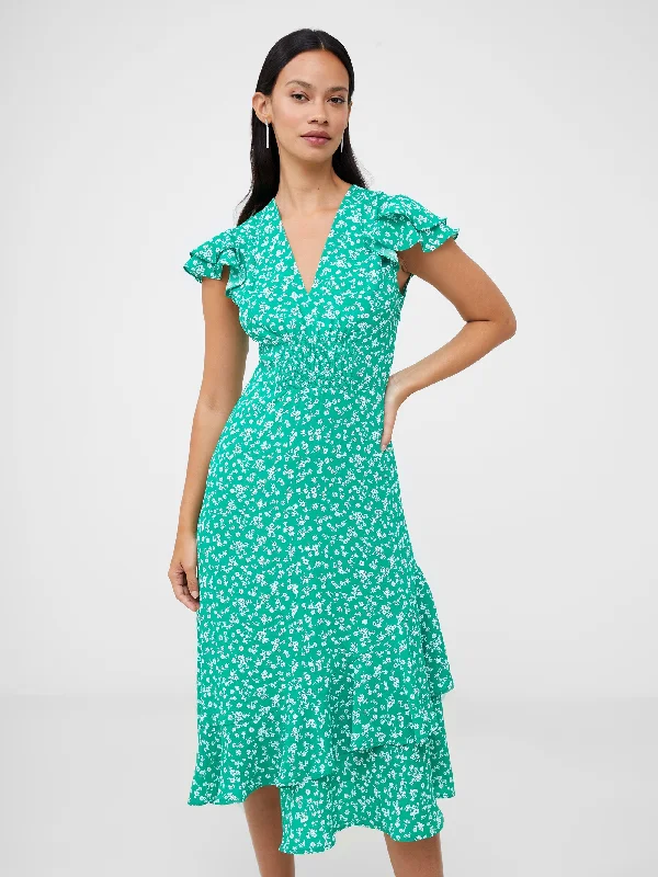 Now or Never Frill Tea Dress