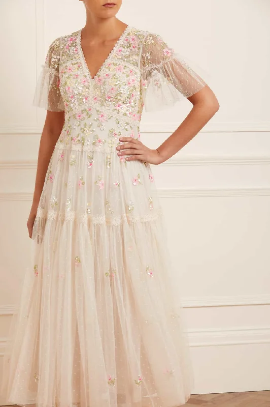 Deal Explosion Freesia Ditsy Ankle Gown