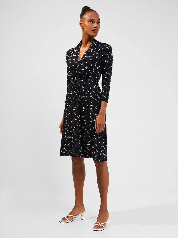 Take Advantage Isla Meadow Jersey V-Neck Dress