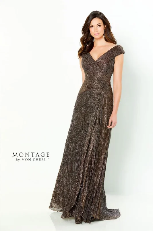 Montage 219975 Off-the-Shoulder, V-Neck | Bronze