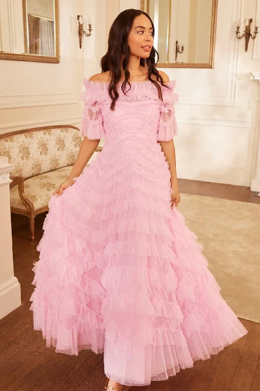 New Markdowns Lana Off-Shoulder Gown