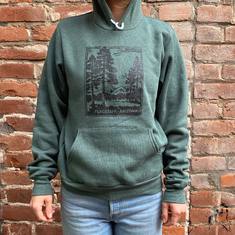 Flagstaff, AZ Ponderosa Pines and San Francisco Peaks Hooded Sweatshirt