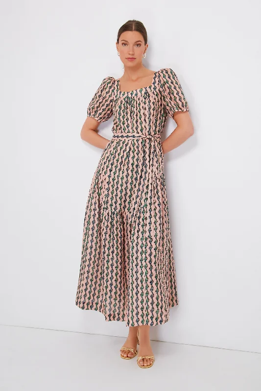 Ocean Stripe Yashi Maxi Dress