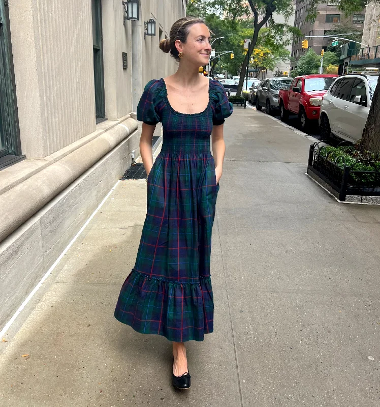 The Louisa Nap Dress - Midnight Tartan