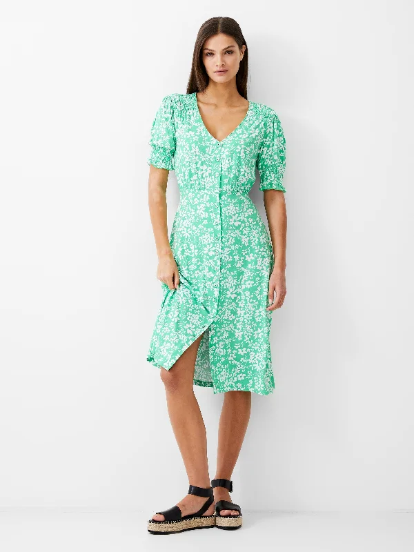 Today’s Deal Florale Button-Through Midi Dress