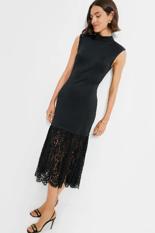 Black Suzy Lace Sleeveless Dress