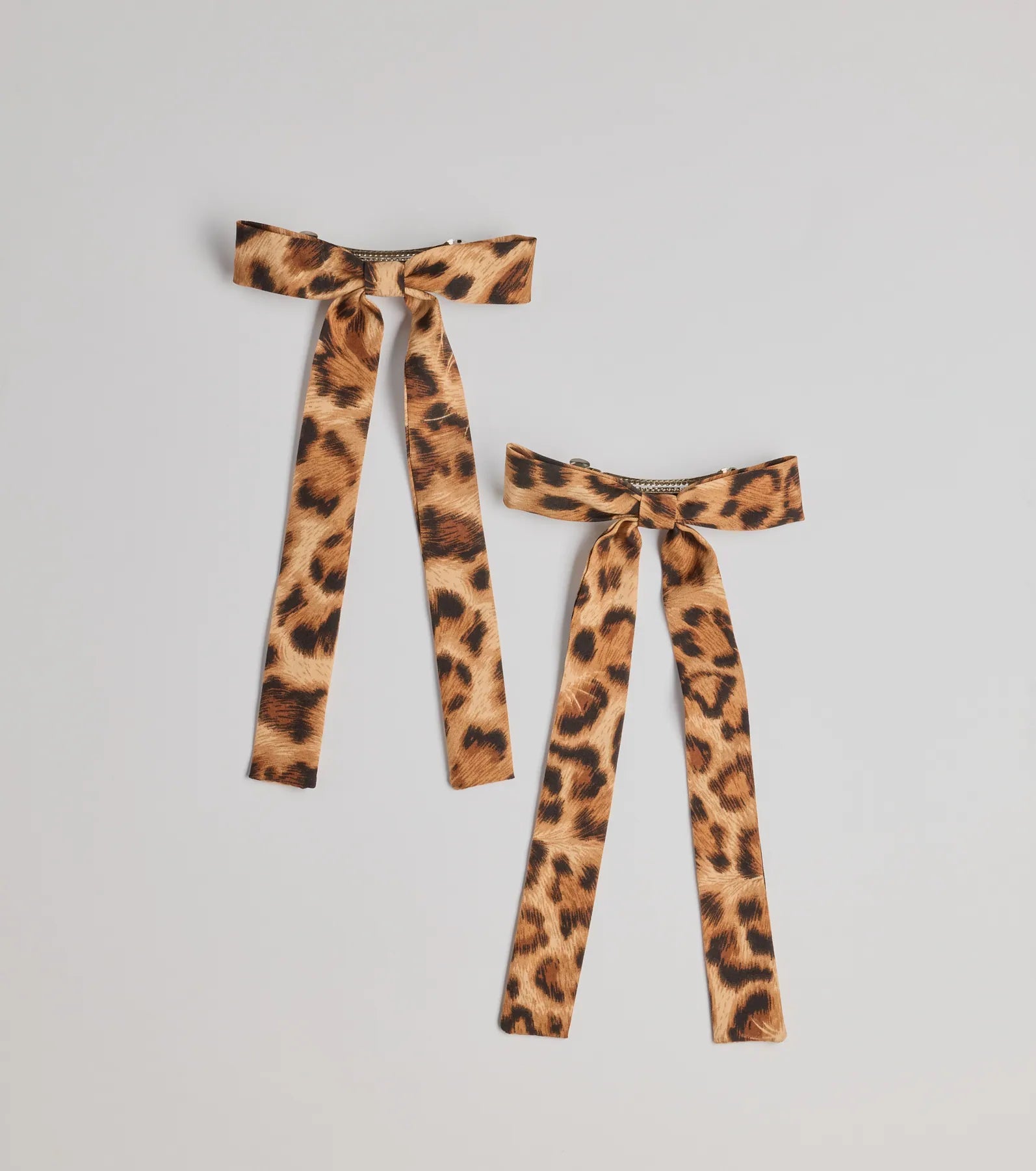 Wild Glam Cheetah Print Bow Twin-Pack