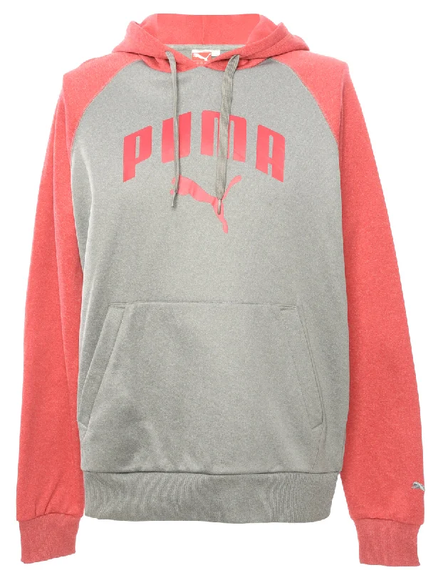 Grey Puma Hoodie - M