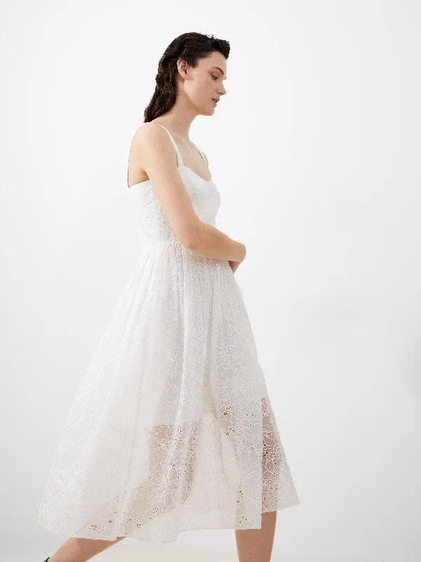 Low Prices Embroidered Lace Strappy Dress