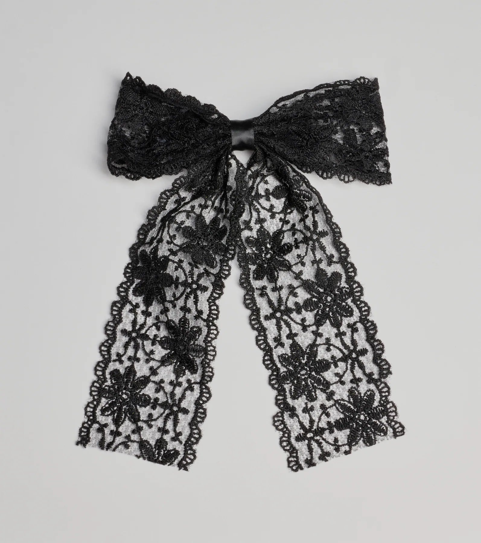 Charming Cutie Floral Lace Hair Bow Barrette