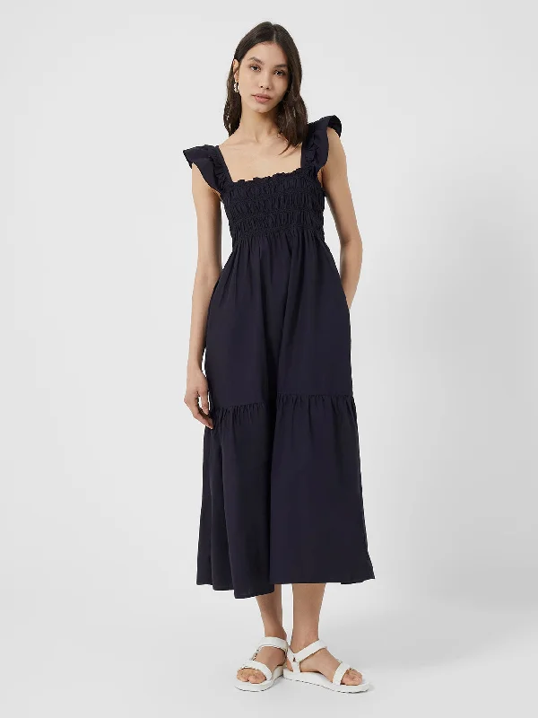 Online Only Isla Organic Tiered Skirt Midi Dress