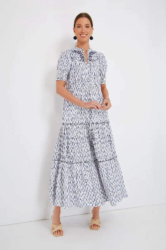 Ikat Blue Tara Dress