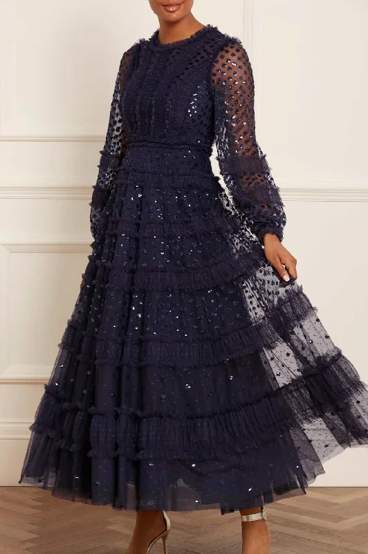 Exclusive Online Offer Dot Shimmer Ankle Gown