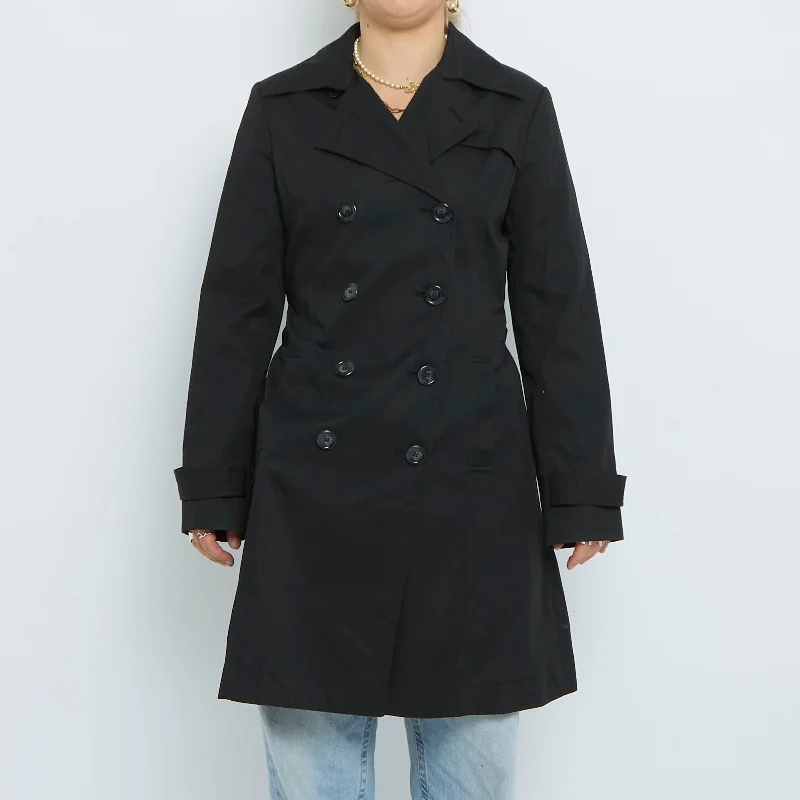 Buttoned  Double Breasted Trench Coat - UK 8