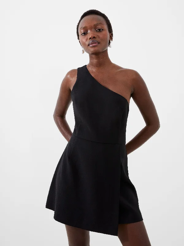 Early Bird Discount One Shoulder Tiered Mini Dress
