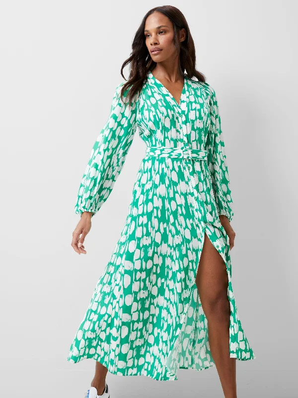 Incredible Offers Islanna Crepe Belted Dress