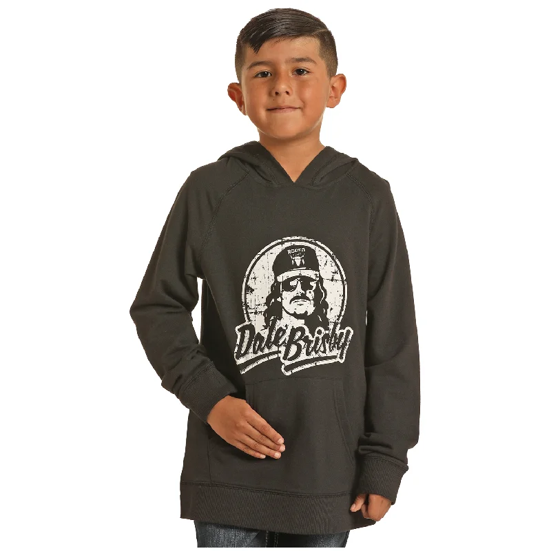 Rock & Roll Boy's Dale Brisby Black Hoodie RRBT94R066-01