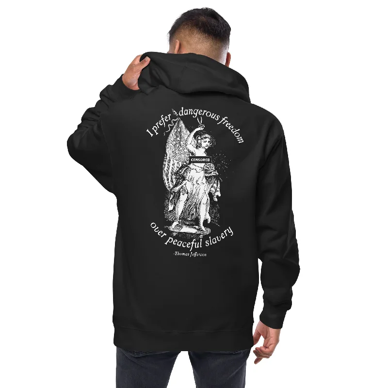 Dangerous Freedom Jefferson Quote Unisex  Zip Hoodie