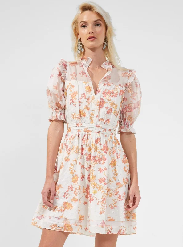 Final Markdown Diana Print Puff-Sleeve Dress