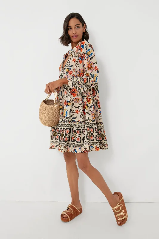 Turtledove Botanical Medallion Gibson Dress