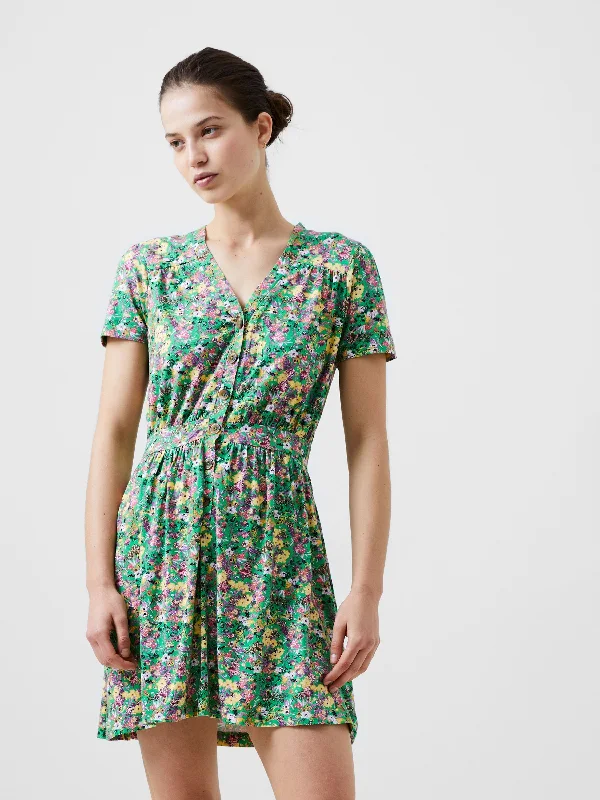 Act Now Blossom Vee Mini Dress