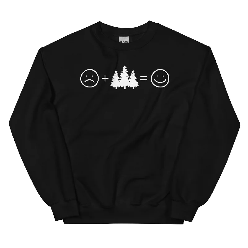 Lächelndes Gesicht und Bäume - Sweatshirt (Unisex)