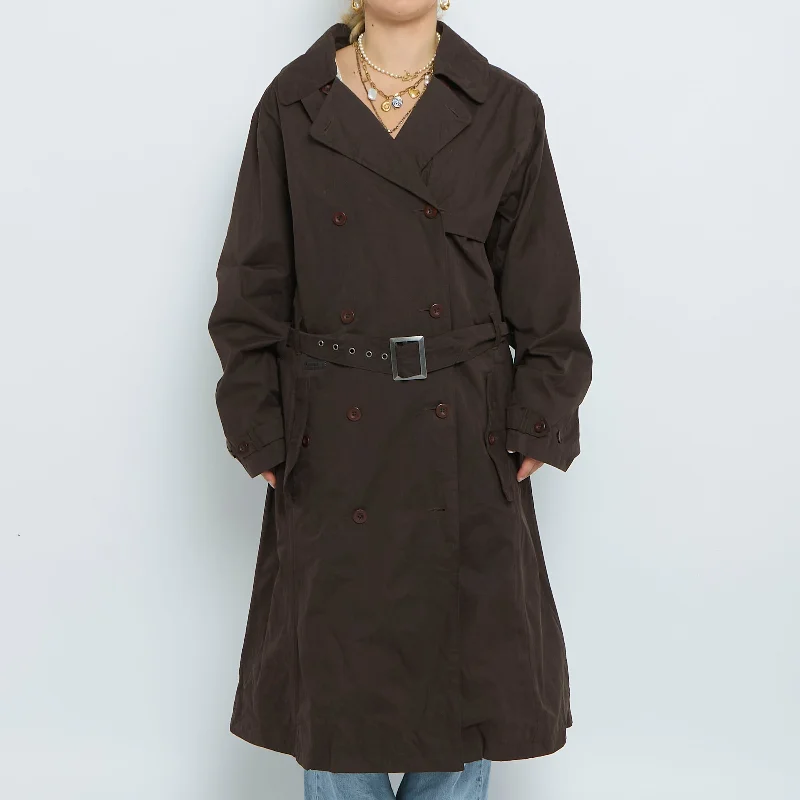 Belt  Buttoned Trench Coat - UK 14