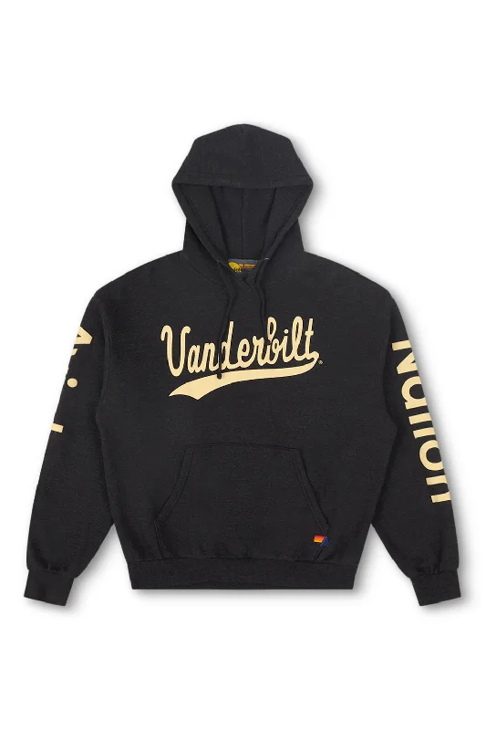 VANDERBILT LOGO PULLOVER HOODIE RELAXED - BLACK