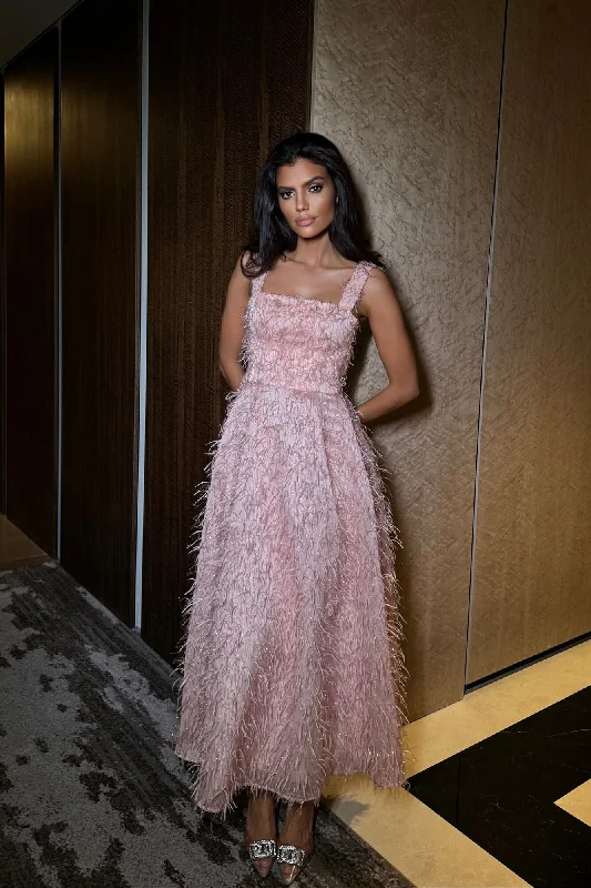 Fantastic Deals Pleated Corset Midi Dress
