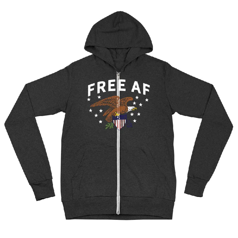 Free AF Tri-blend Zip Hoodie Sweatshirt