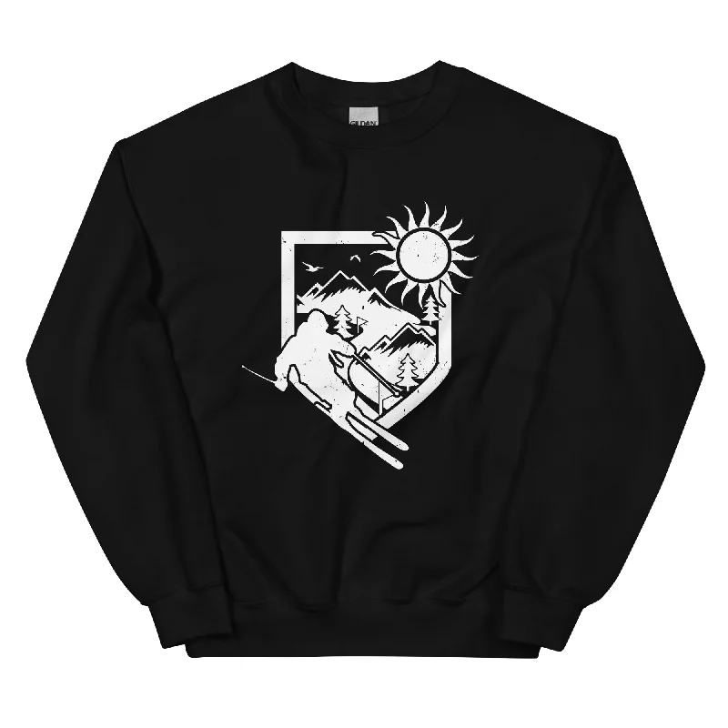 Ski und Brusttasche - Sweatshirt (Unisex)