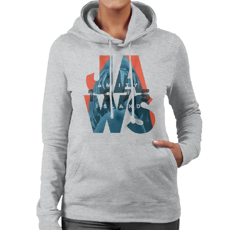 Jaws 1975 Amity Island Women's Hooded Sweatshirt