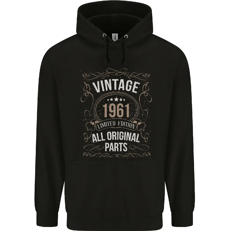 63rd Birthday Limited Edition 1961 Mens 80% Cotton Hoodie