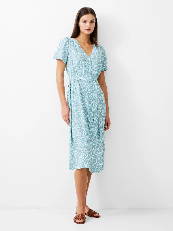 Huge Savings Breya Button Midi Dress