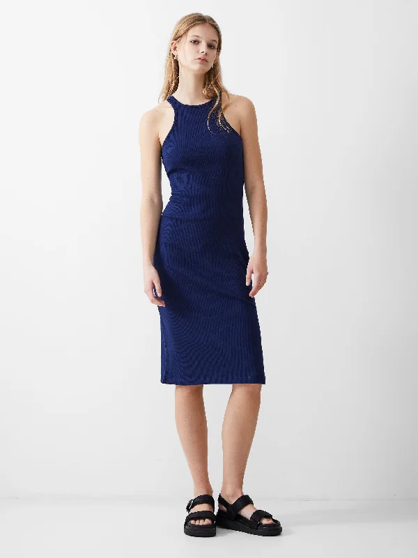 Price Reduction Ribbed Racer Dress