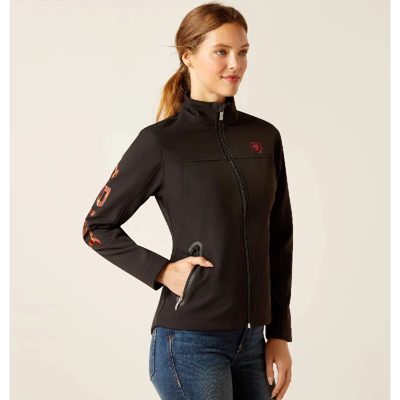 Ariat Women's Black and Mirage New Team Softshell Jacket