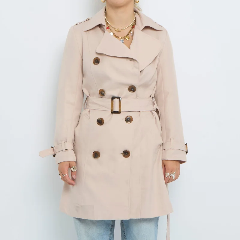 Belt  Double Breasted Trench Coat - UK 8