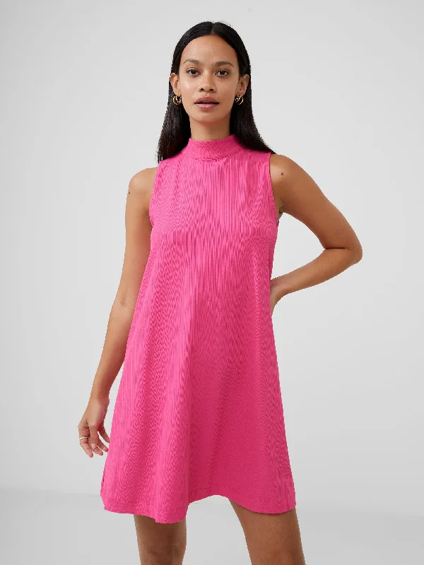 One-DAY Sale Ribbed Jersey Bow Back Mini Dress