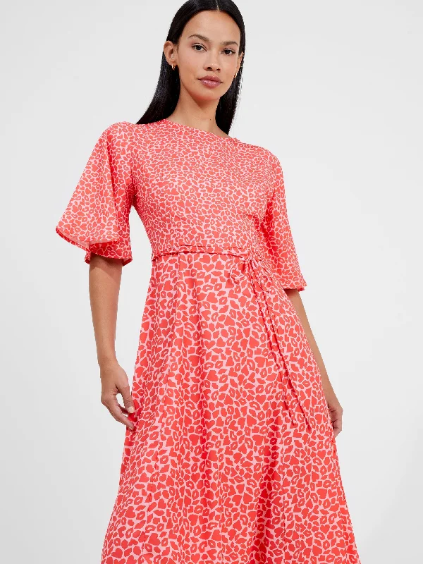 Final Sale Kiss Print Angel Sleeve Dress