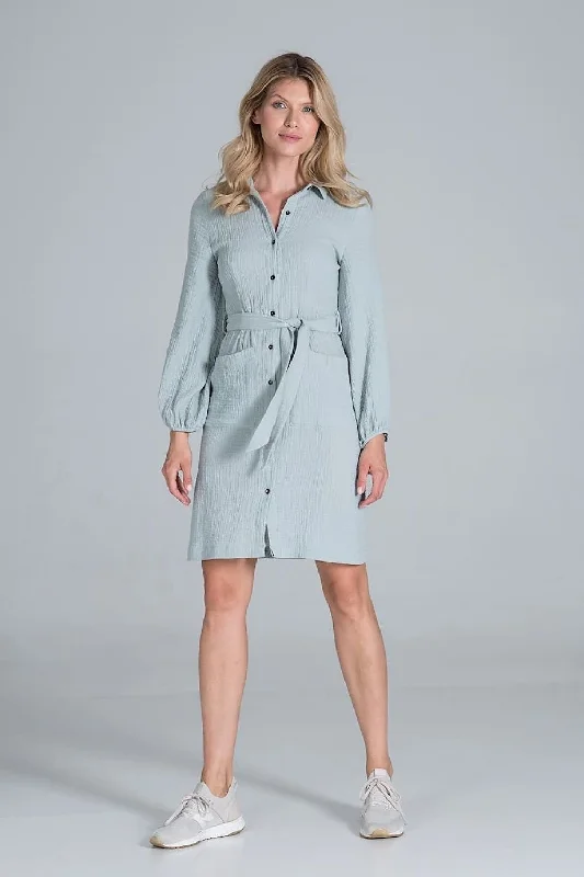 Cotton midi shirt Daydress  Figl