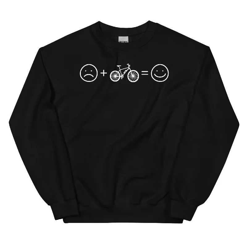 Lächelndes Gesicht und Ebike - Sweatshirt (Unisex)