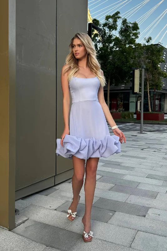 Deal Alert Flounce Bustier Mini Dress