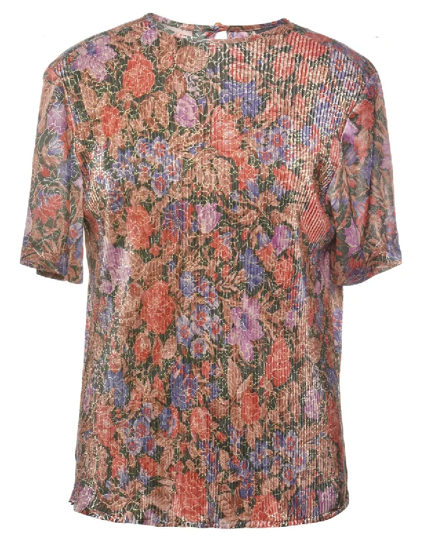 Floral Printed Top - M