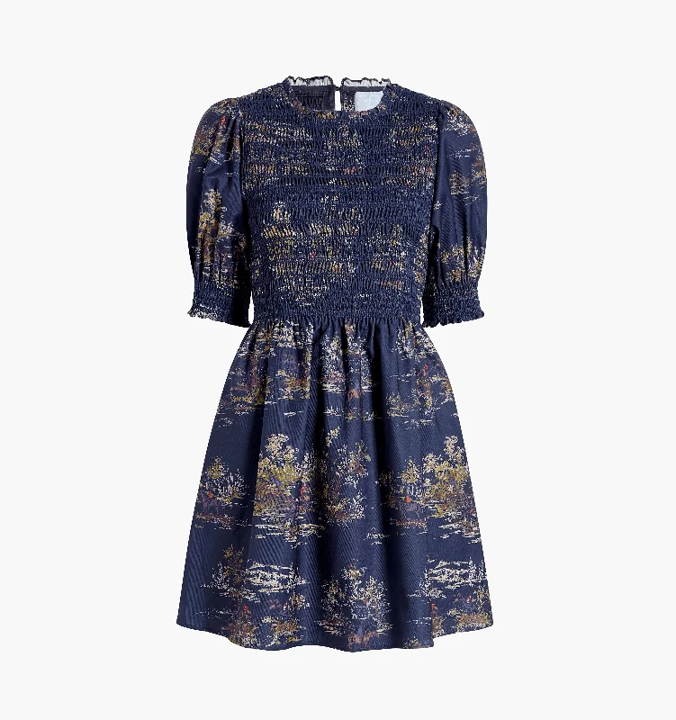 Navy Equestrian Toile