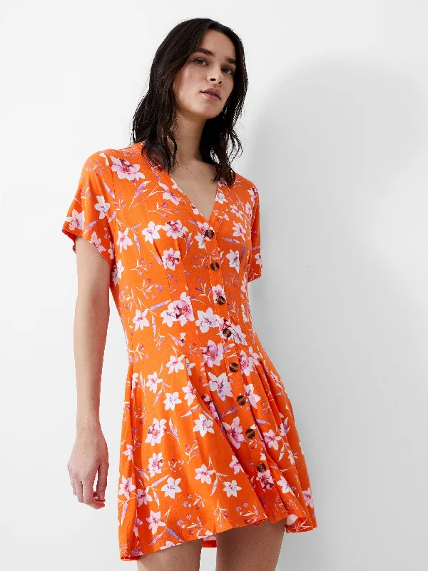 Big Savings Camille Flippy Button Dress