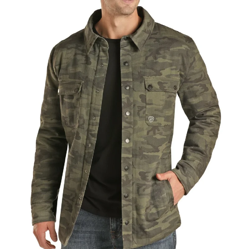 Rock & Roll Cowboy® Men's  Camo Shirt Jacket 92-1130