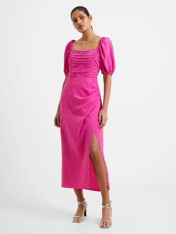 Instant Discount Afina Verona Ruched Midi Dress