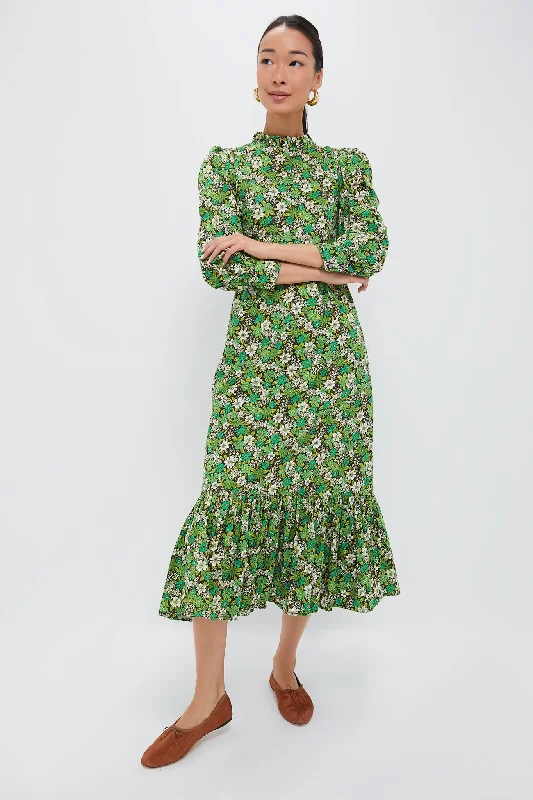 Lime Ditsy Petworth Dress