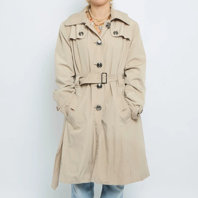 Belt  Buttoned Trench Coat - UK 14