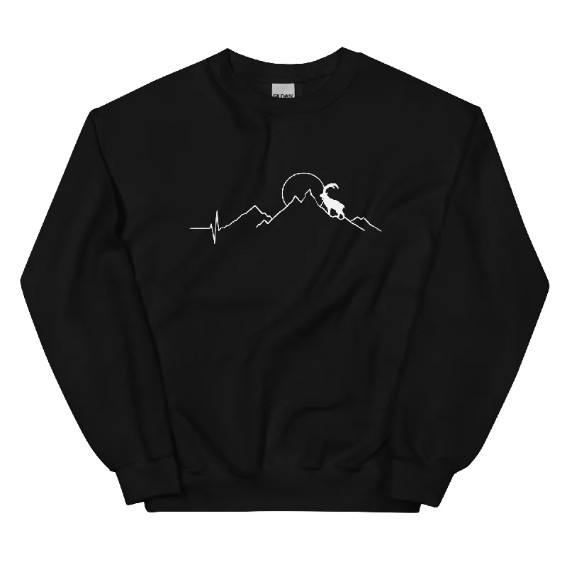 Steinbock und Berg - Sweatshirt (Unisex)